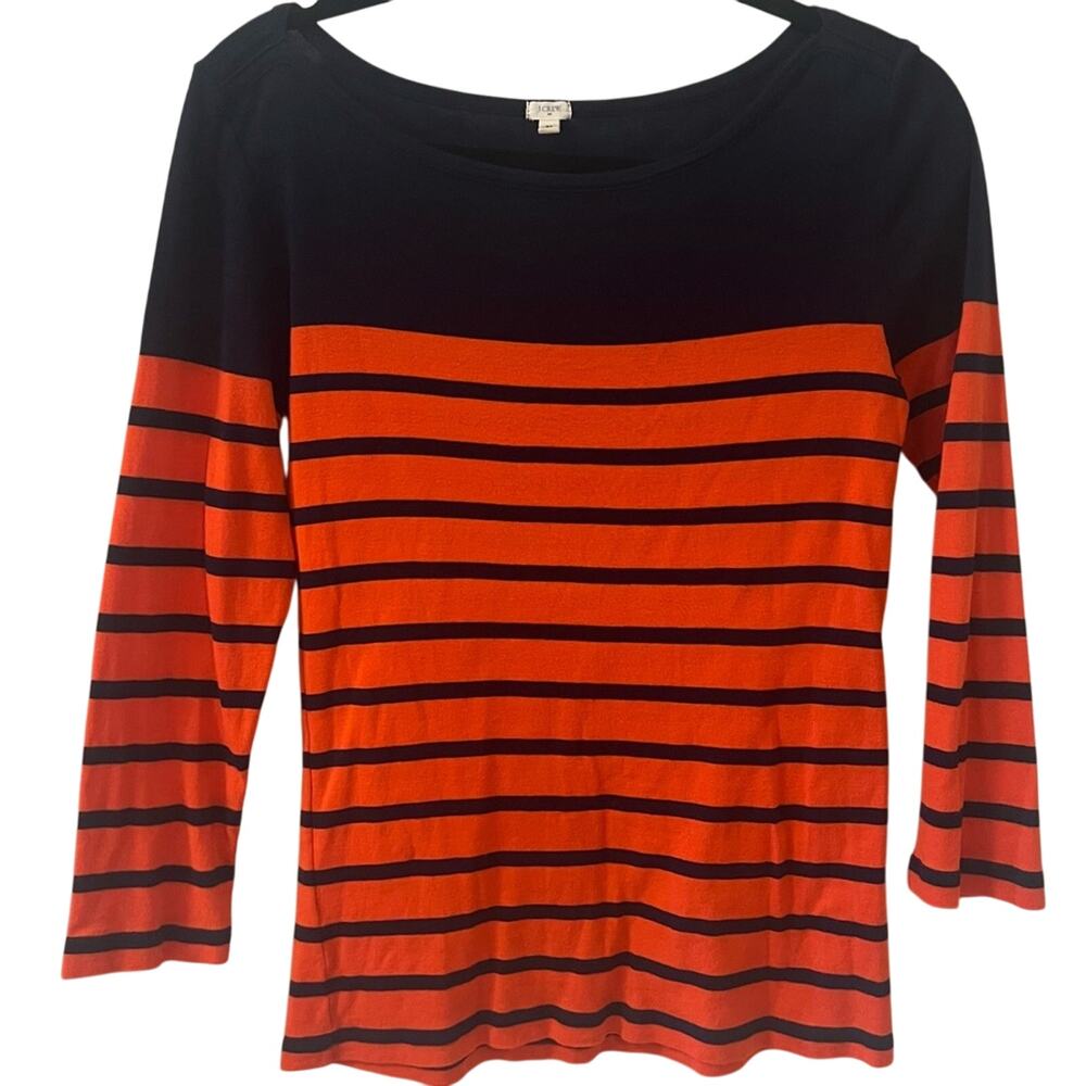 J. Crew Women's Striped Long Sleeve Shirt - Size M